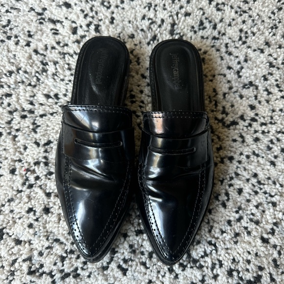 Jeffrey Campbell Loafer Slides (Finkman Patent Mule) size 9 US - Picture 2 of 8